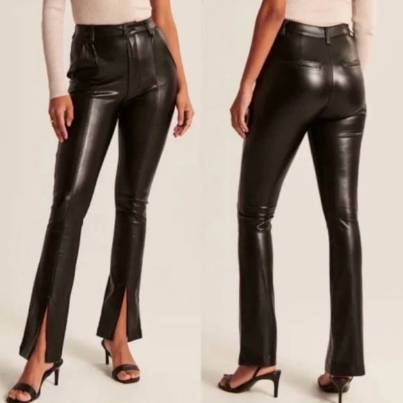 Abercrombie & Fitch Pants - 🏷 *NWT* Abercrombie & Fitch Black Faux Skinny Leather Pants 🖤👖✨